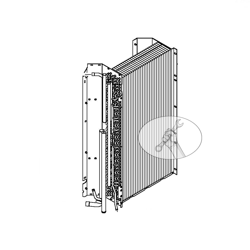 672218 OEM Condenser Coil Copper, ThermoKing SB 672218 Canadian